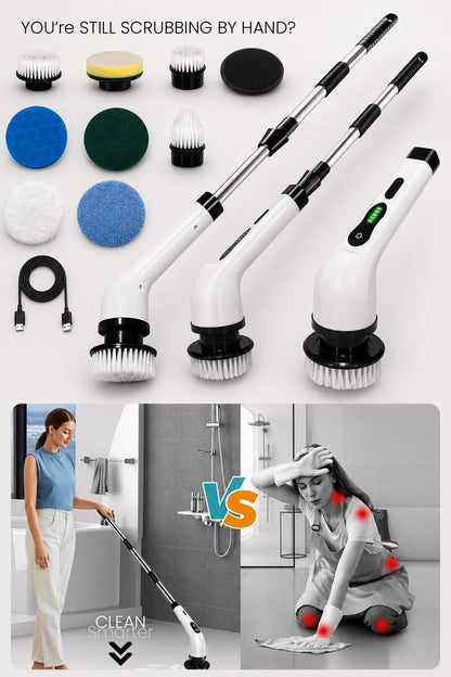 360° SpinClean™ 9-in-1 Electric Cleaning Brush | Multi-Purpose Scrubber