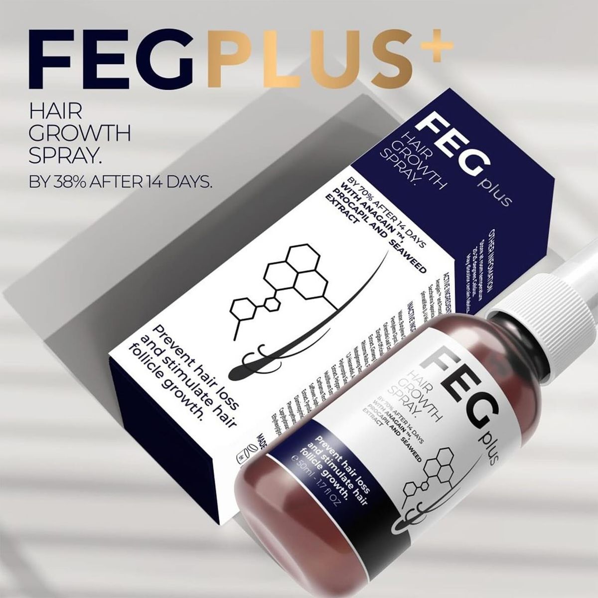 FEG Plus Hair Growth Spray | Advanced Scalp & Hair Care Formula