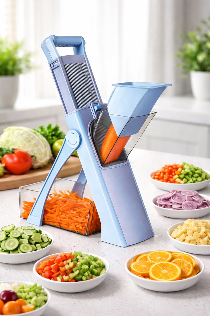 Manual Vegetable Cutter | Easy-Cut Multi-Function Chopper