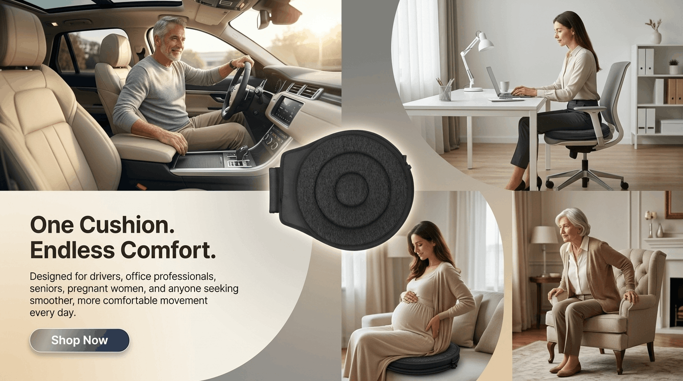 360° Comfort Rotating Seat Cushion