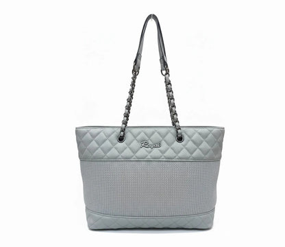 Royal Striped Tote Bag