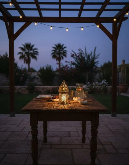 Luxury Golden Hanging Candle Lantern