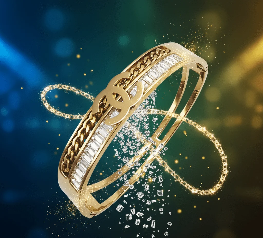Crystal Chain Bangle