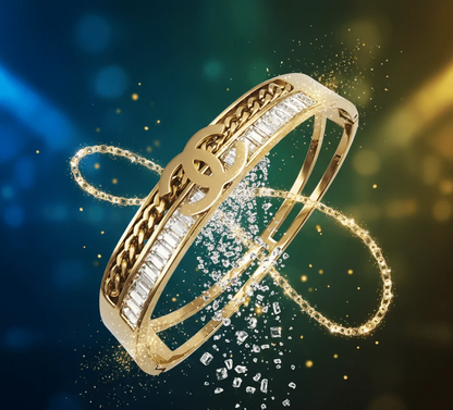 Crystal Chain Bangle