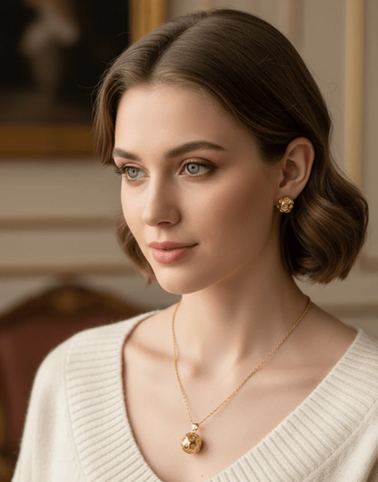 Sphere Cutout Pendant Set