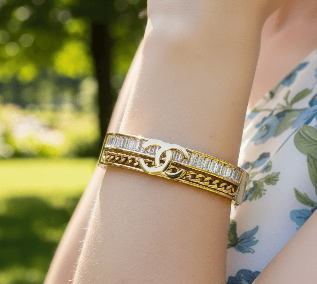 Crystal Chain Bangle