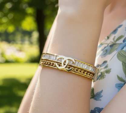 Crystal Chain Bangle