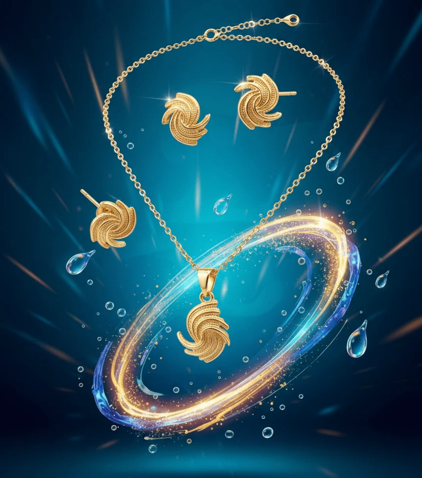 Elegant Swirl Necklace Set