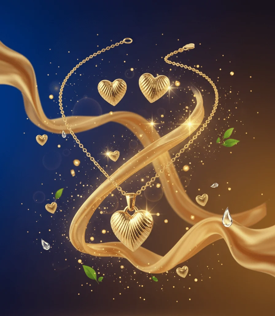 Heart Pendant Set