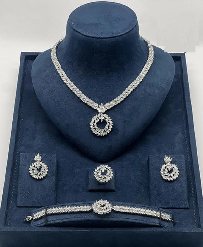 Leaf Circle Jewelry Set