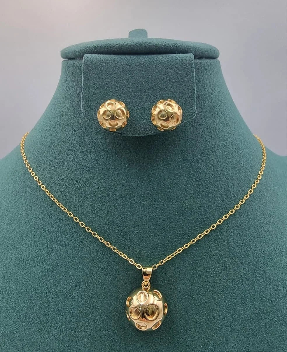 Sphere Cutout Pendant Set