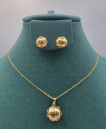 Sphere Cutout Pendant Set