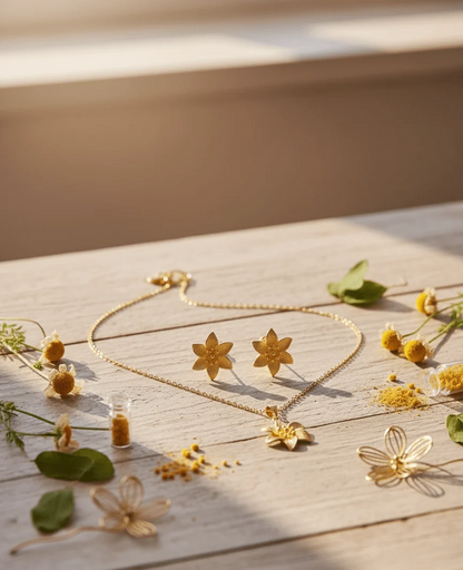 Floral Bloom Pendant Set