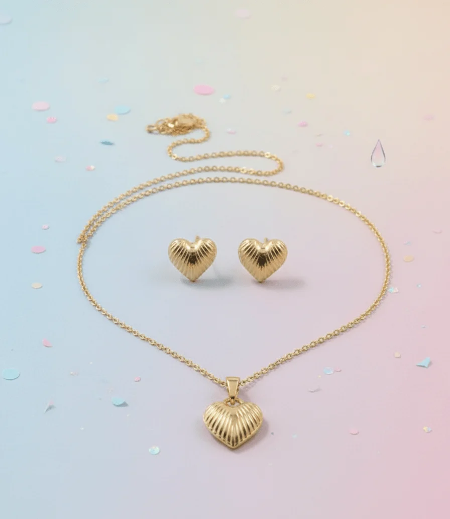 Heart Pendant Set