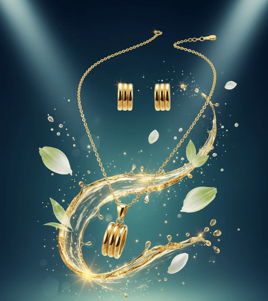 Triple Band Pendant Set