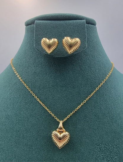 Heart Pendant Set