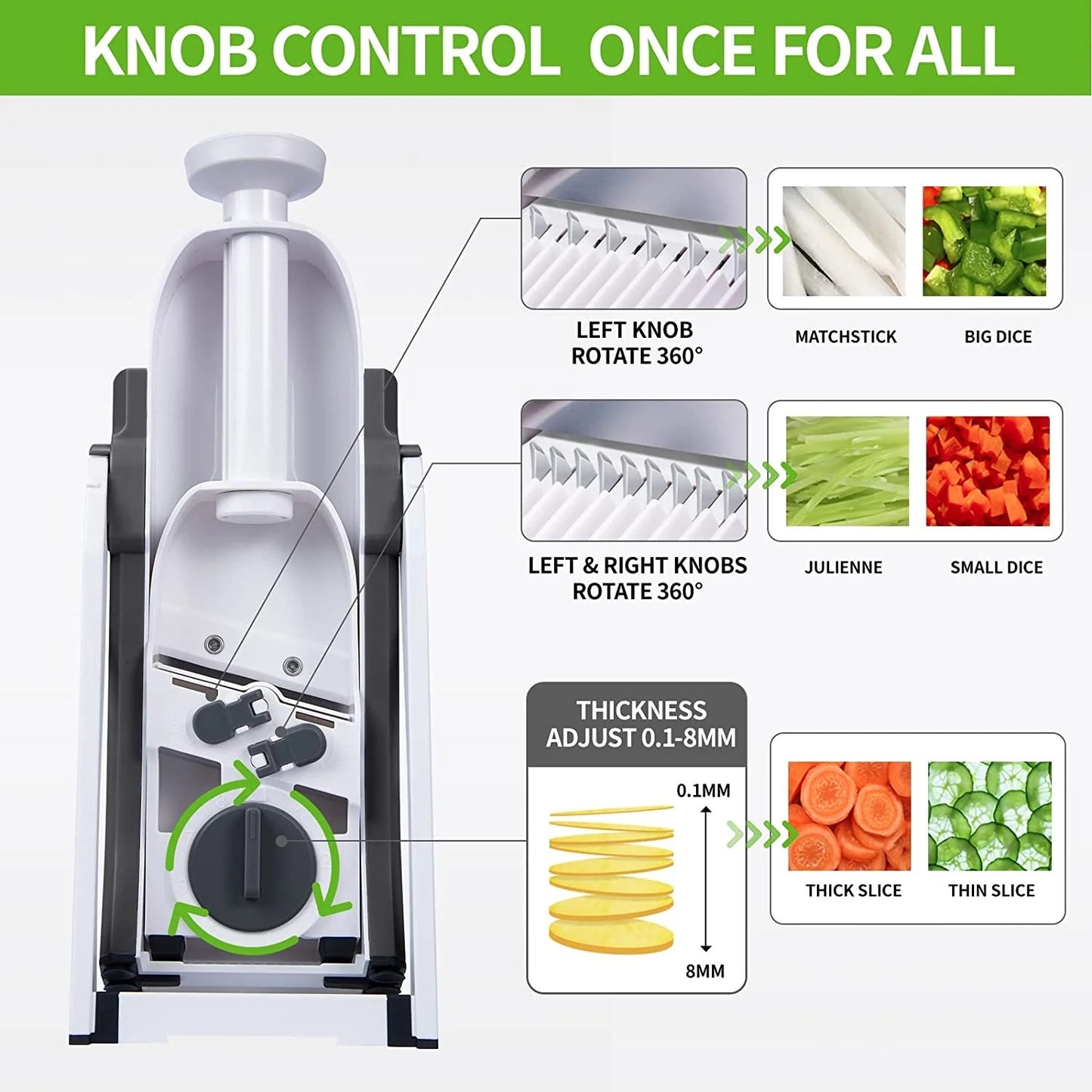 Manual Vegetable Cutter | Easy-Cut Multi-Function Chopper
