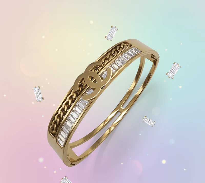Crystal Chain Bangle