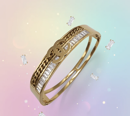 Crystal Chain Bangle