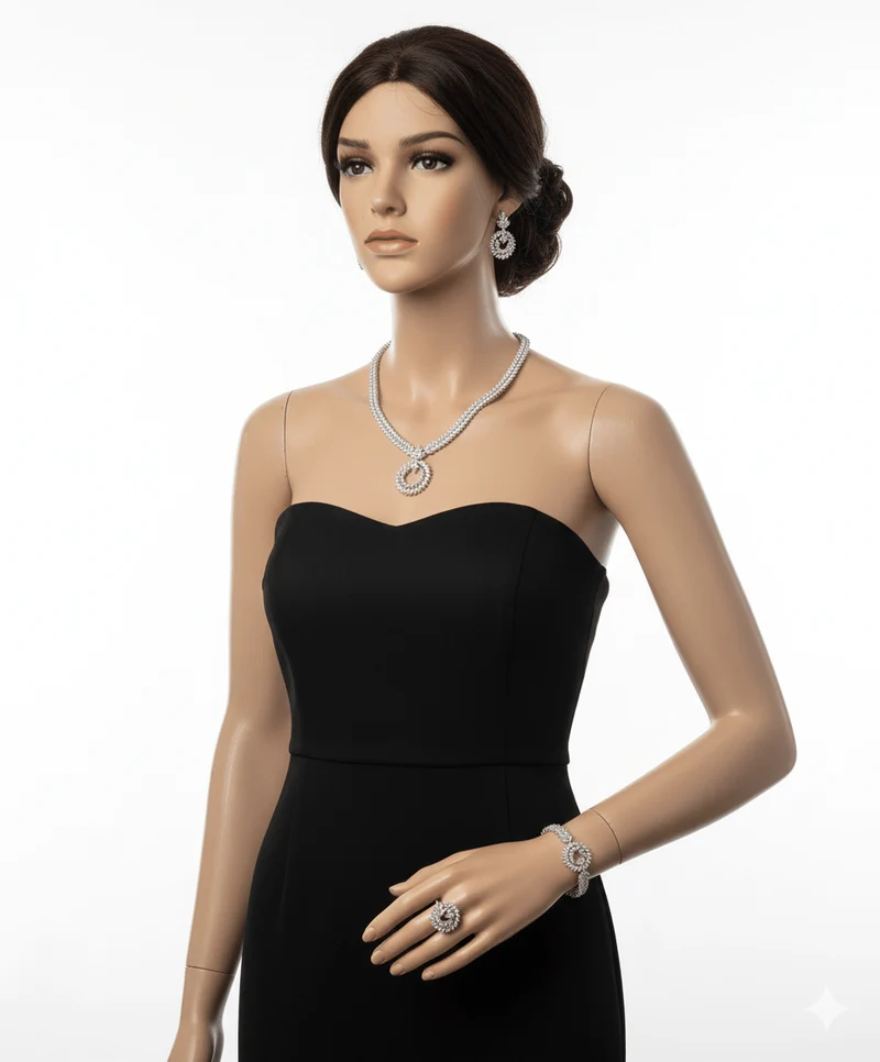 Leaf Circle Jewelry Set