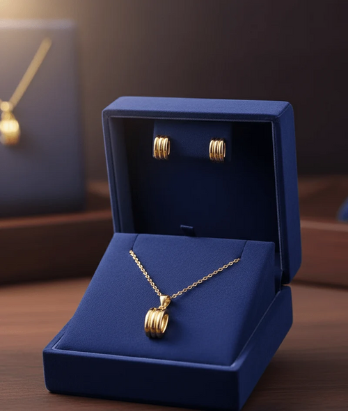 Triple Band Pendant Set