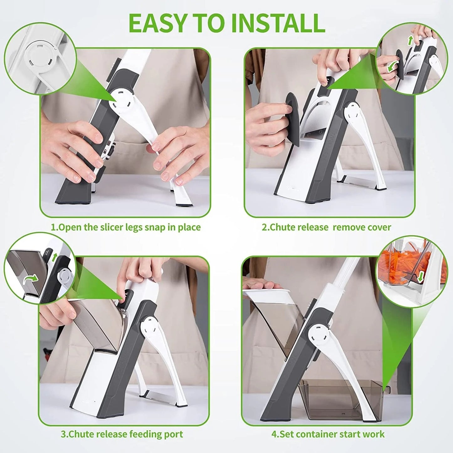 Manual Vegetable Cutter | Easy-Cut Multi-Function Chopper