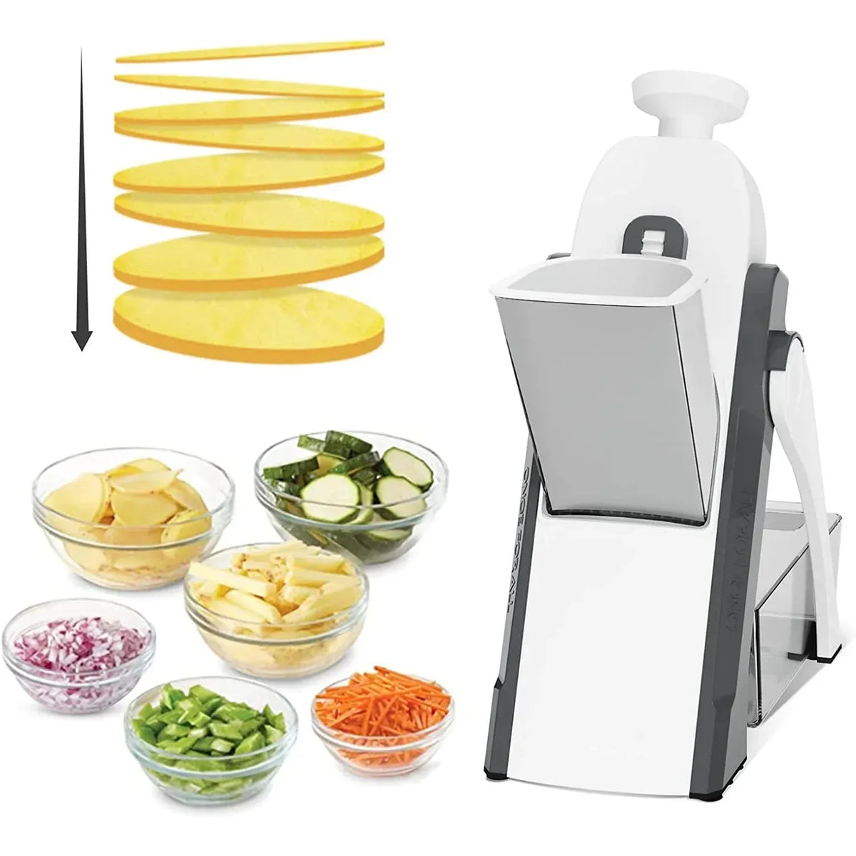 Manual Vegetable Cutter | Easy-Cut Multi-Function Chopper