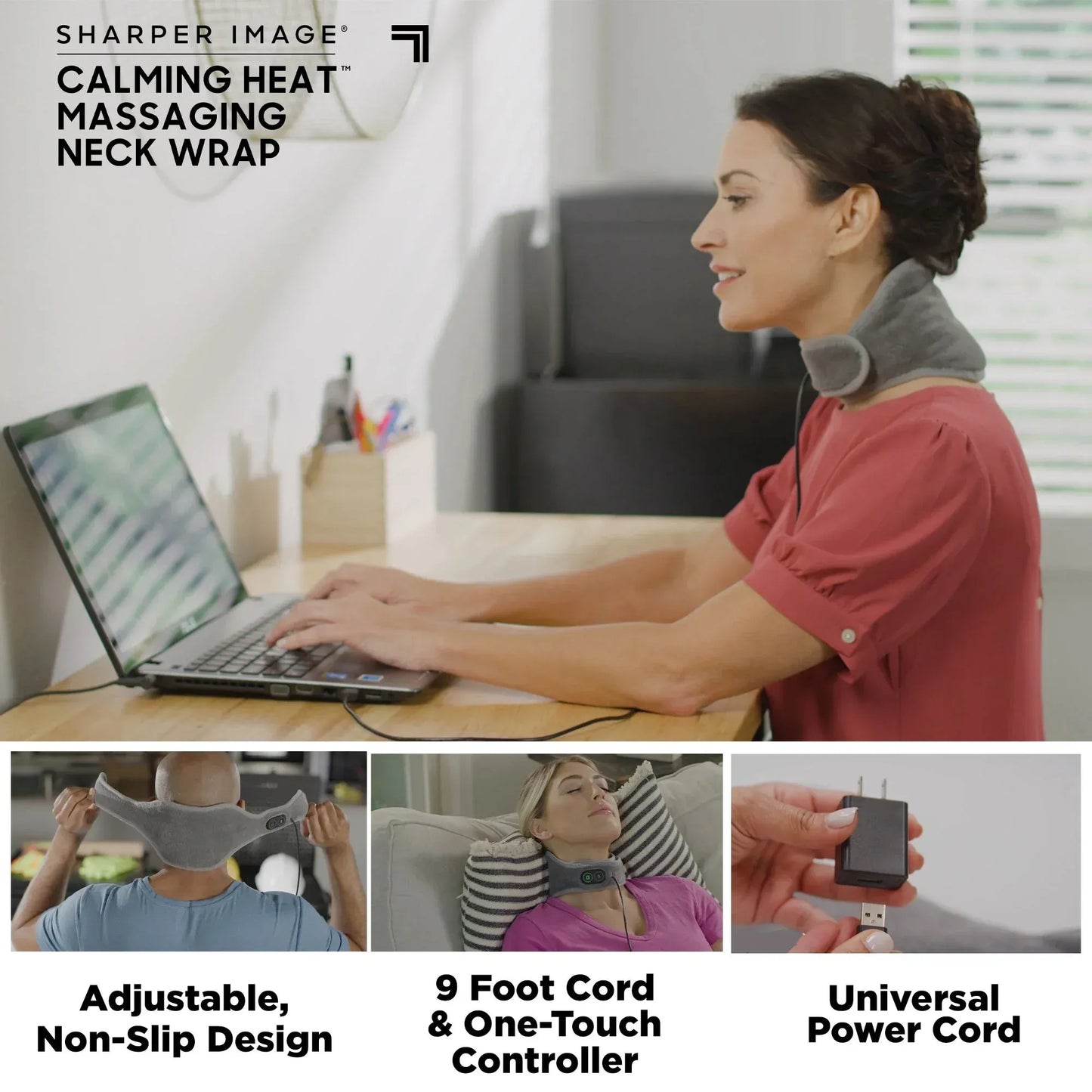 Calm Heat Massaging Neck Wrap