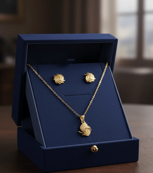 Elegant Swirl Necklace Set