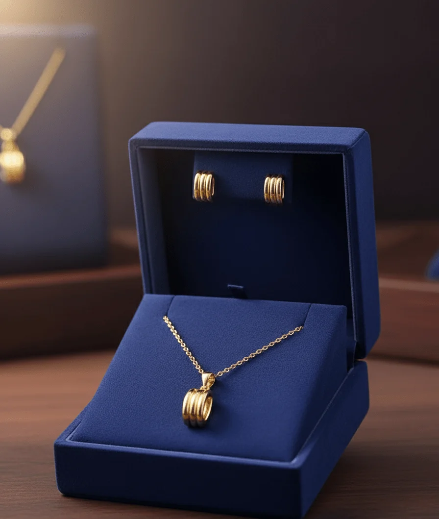 Triple Band Pendant Set