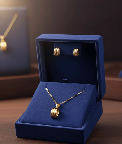 Triple Band Pendant Set